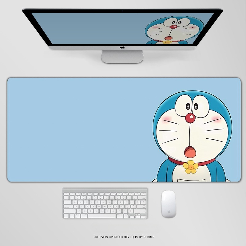 哆啦A夢電競超大遊戲加厚防滑鼠標墊