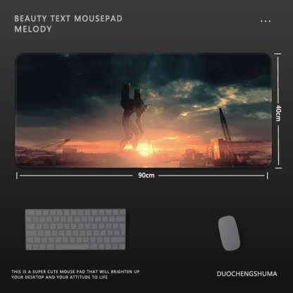 EVA新世紀福音戰士電競超大遊戲加厚防滑鼠標墊