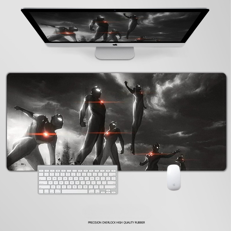 奥特曼電競超大遊戲加厚防滑鼠標墊