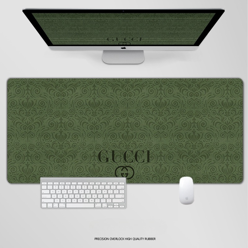 古馳電競超大遊戲加厚防滑鼠標墊