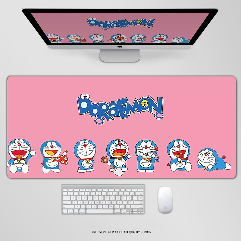 哆啦A夢電競超大遊戲加厚防滑鼠標墊