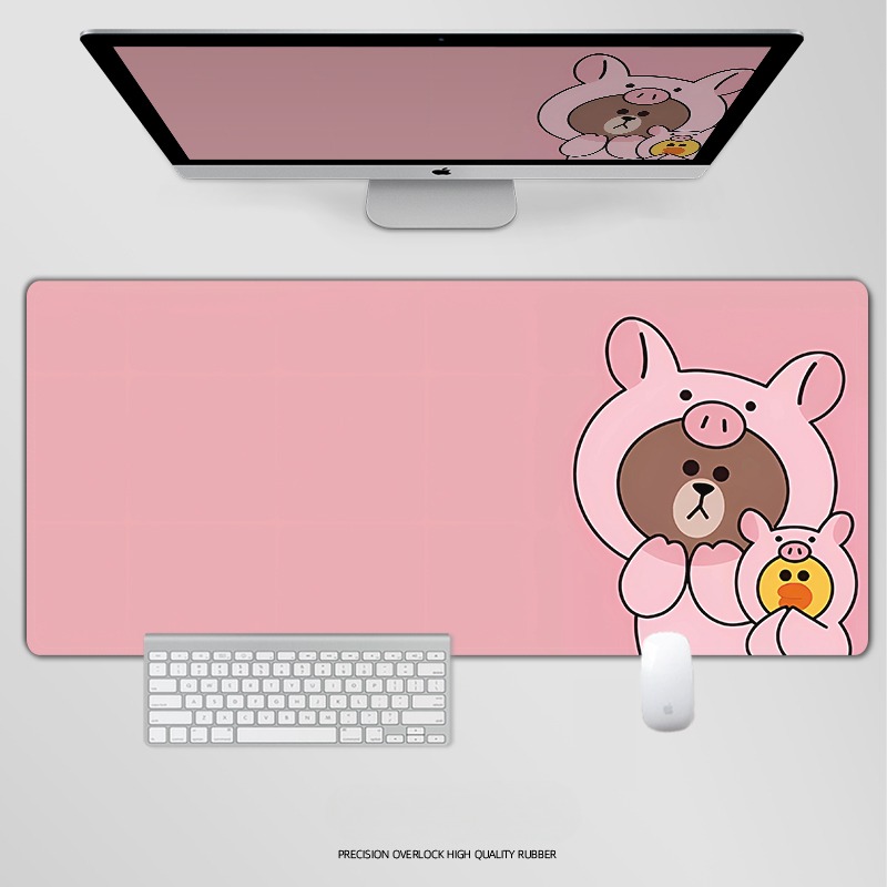 布朗熊電競超大遊戲加厚防滑鼠標墊