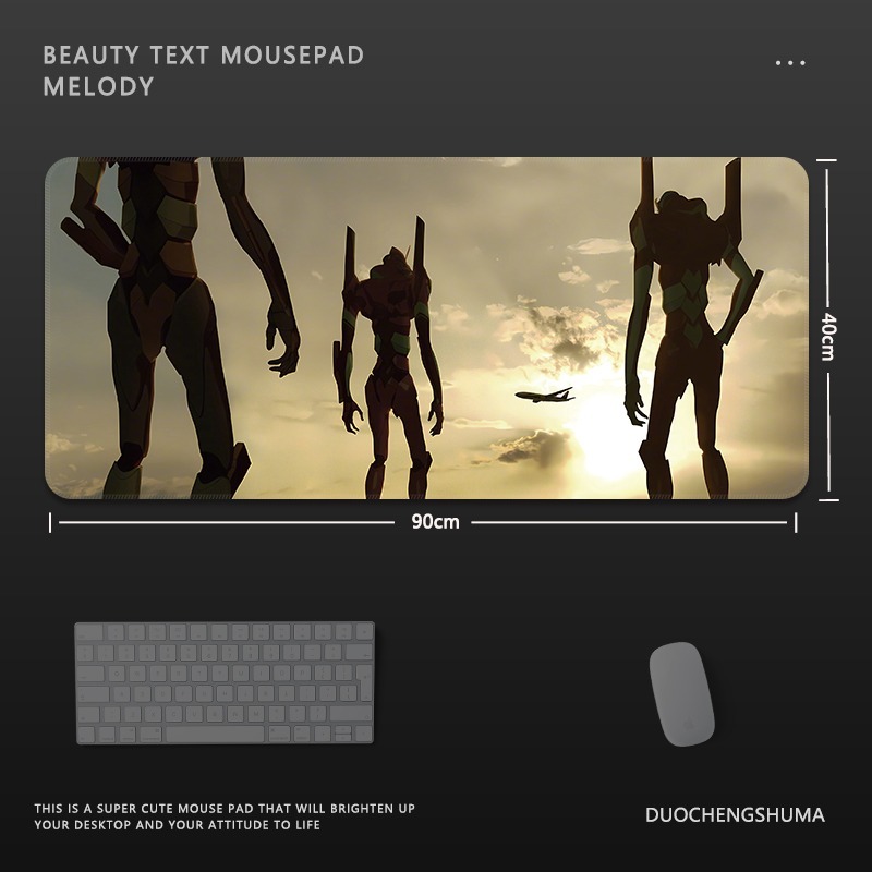 EVA新世紀福音戰士電競超大遊戲加厚防滑鼠標墊