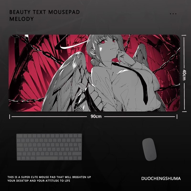 電鋸人瑪奇瑪電競超大遊戲加厚防滑鼠標墊