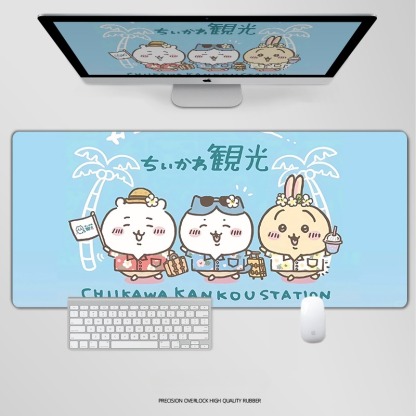 chiikawa電競超大遊戲加厚防滑鼠標墊