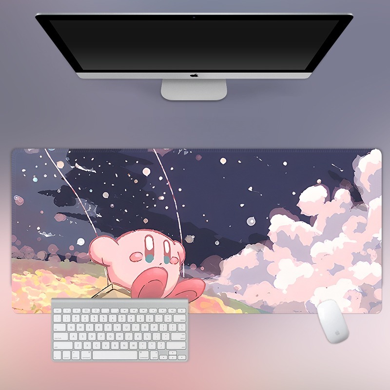 星之卡比電競超大遊戲加厚防滑鼠標墊