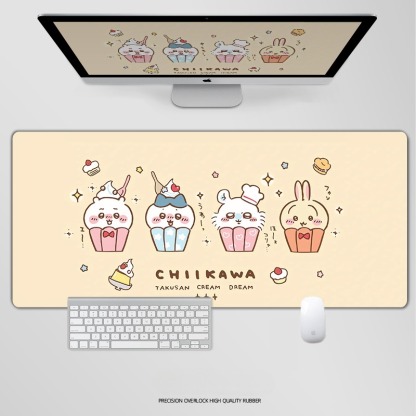 chiikawa電競超大遊戲加厚防滑鼠標墊