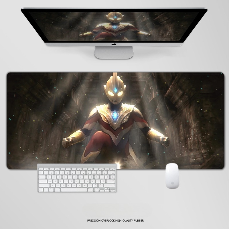 奥特曼電競超大遊戲加厚防滑鼠標墊