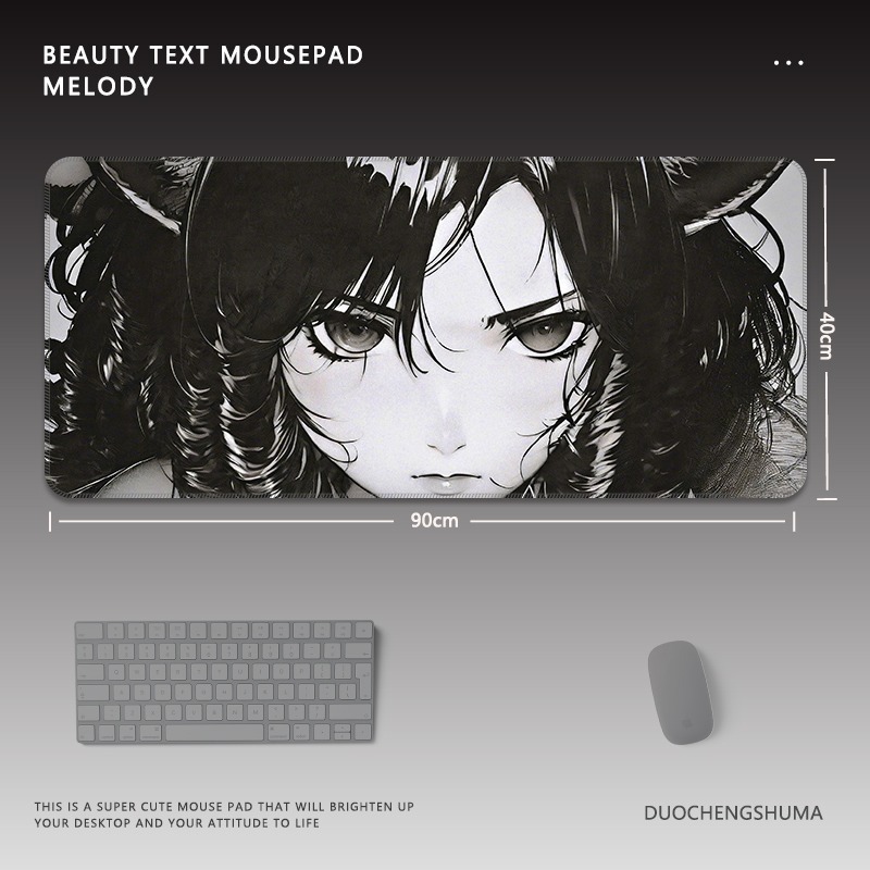 古風動漫電競超大遊戲加厚防滑鼠標墊