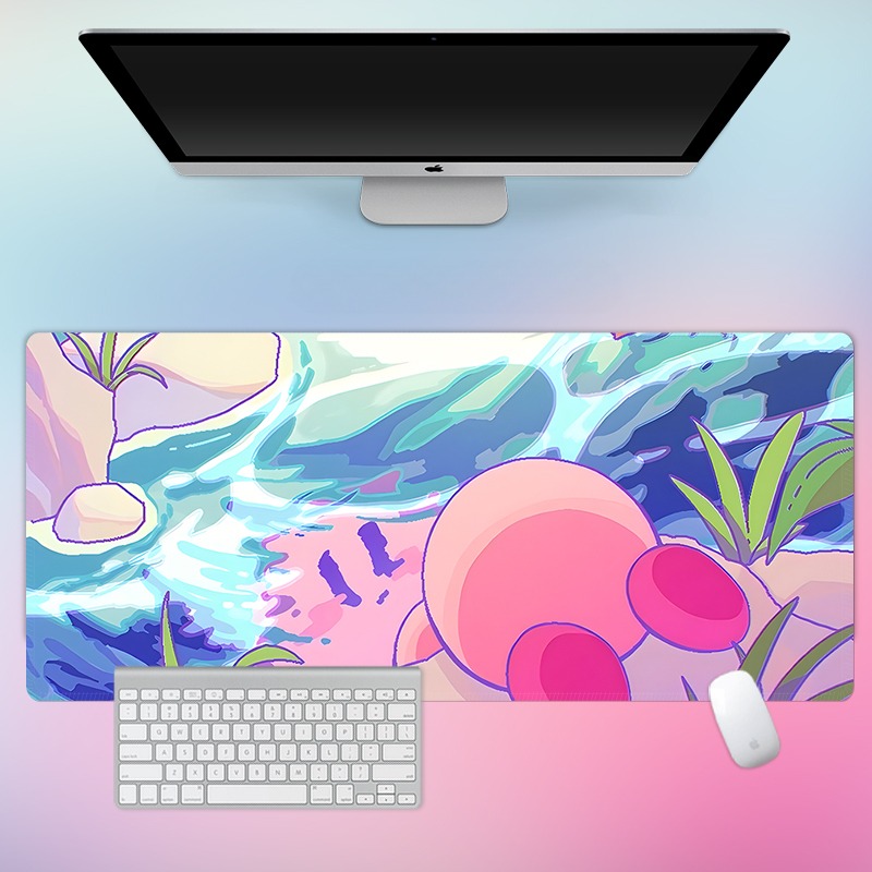 星之卡比電競超大遊戲加厚防滑鼠標墊