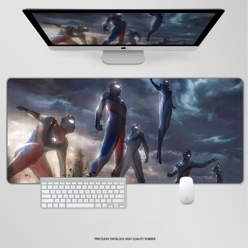 奥特曼電競超大遊戲加厚防滑鼠標墊