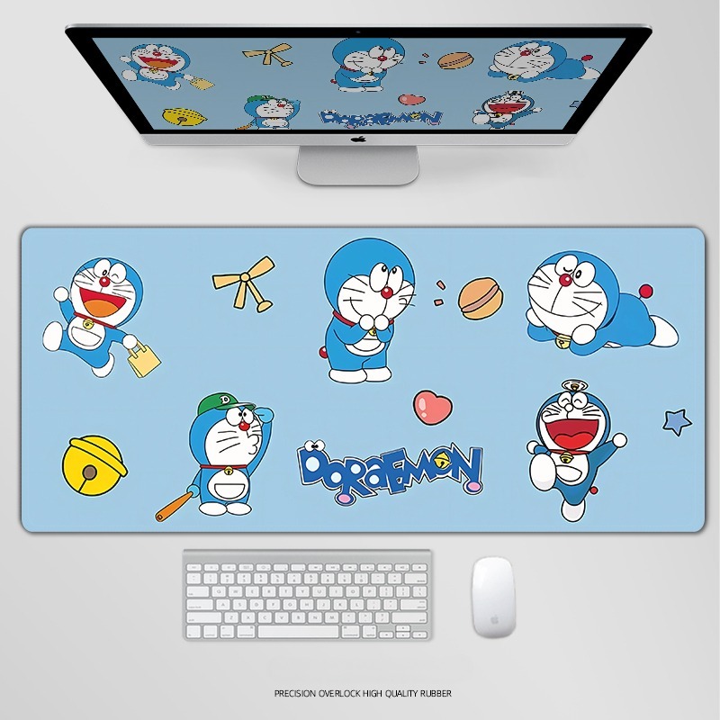 哆啦A夢電競超大遊戲加厚防滑鼠標墊
