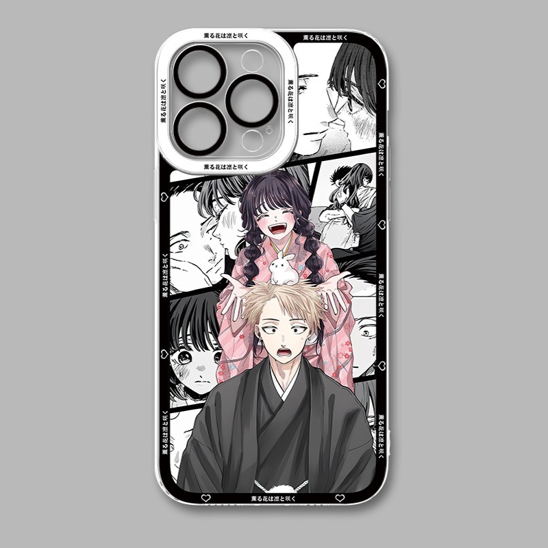 薰香花朵凜然綻放天使眼透明防摔軟殼