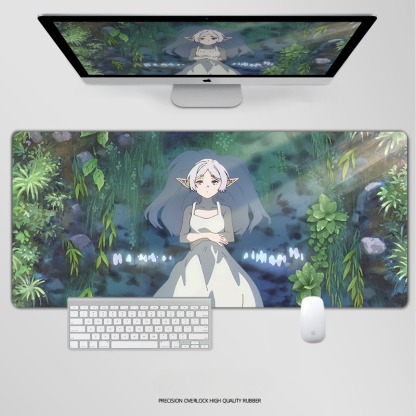 葬送的芙莉蓮鼠標墊辛美爾菲倫伏拉梅鍵盤墊超大電競遊戲桌墊定製