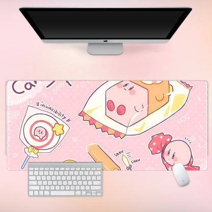 星之卡比電競超大遊戲加厚防滑鼠標墊