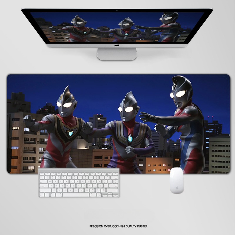 奥特曼電競超大遊戲加厚防滑鼠標墊