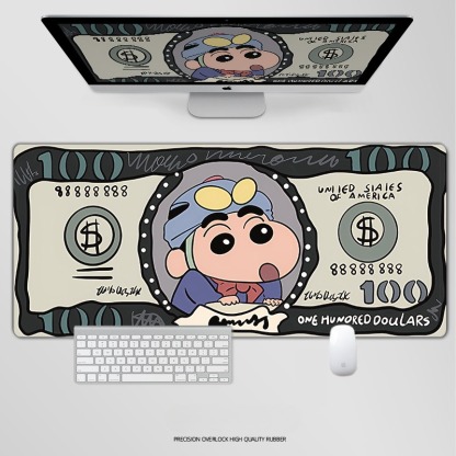 蠟筆小新電競超大遊戲加厚防滑鼠標墊