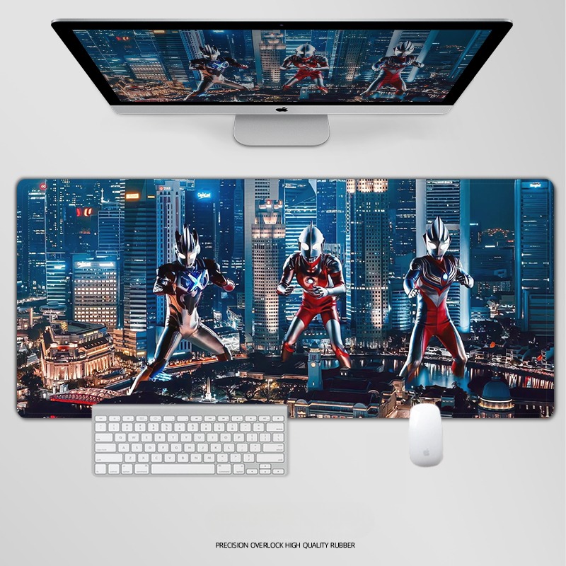 奥特曼電競超大遊戲加厚防滑鼠標墊