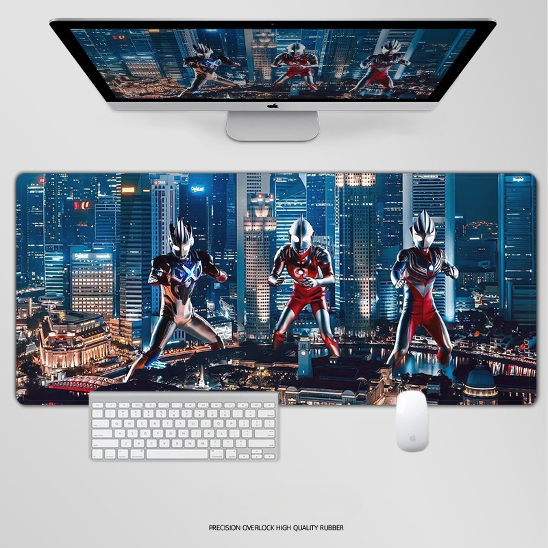 奥特曼電競超大遊戲加厚防滑鼠標墊
