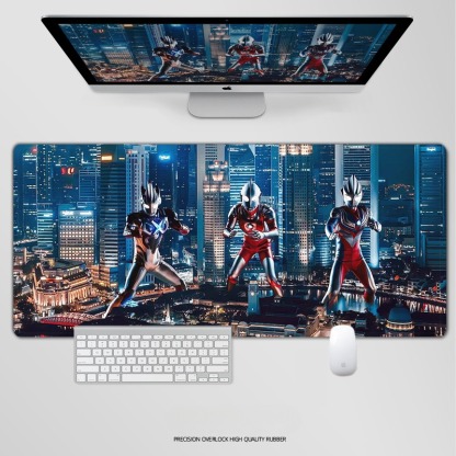 奥特曼電競超大遊戲加厚防滑鼠標墊