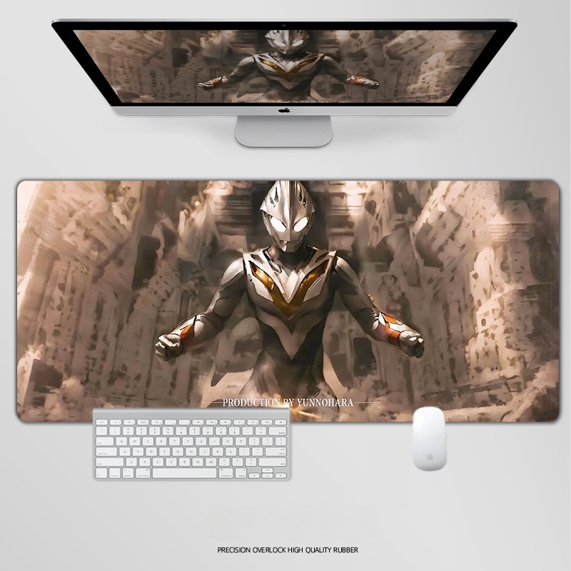 奥特曼電競超大遊戲加厚防滑鼠標墊