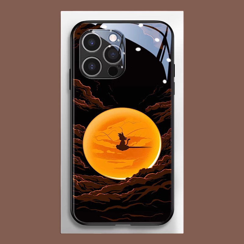 七龍珠蘋果15promax手機殼新款男iphone16動漫聯名11玻璃12mini悟空14創意x小衆8plus炫酷13周邊xs個性xr男款