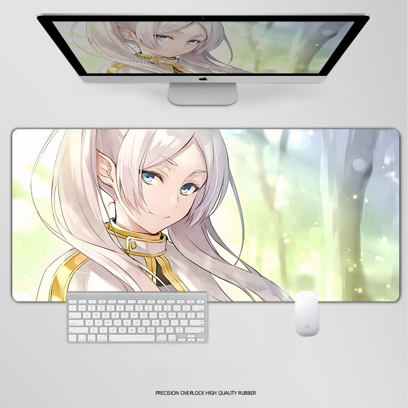 葬送的芙莉蓮鼠標墊辛美爾菲倫伏拉梅鍵盤墊超大電競遊戲桌墊定製