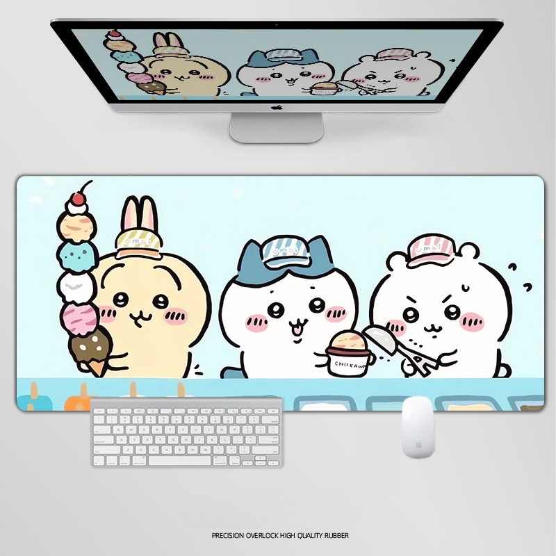 chiikawa電競超大遊戲加厚防滑鼠標墊