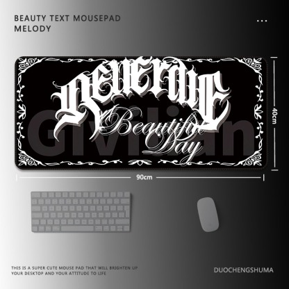 暗黑風哥特電競超大遊戲加厚防滑鼠標墊