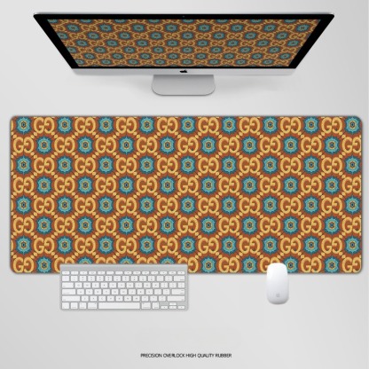 古馳電競超大遊戲加厚防滑鼠標墊