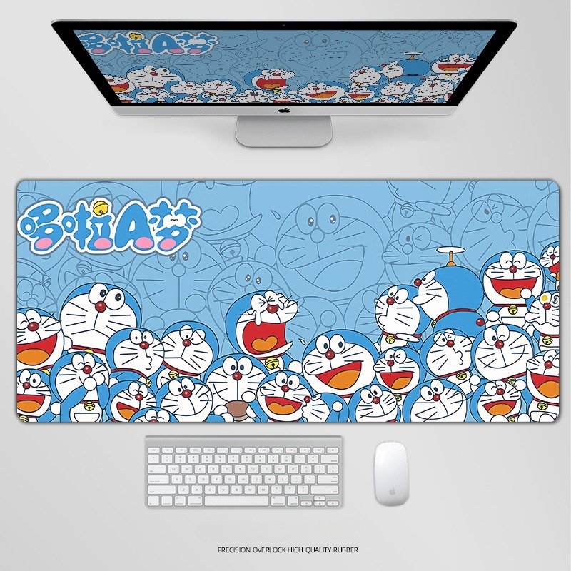 哆啦A夢電競超大遊戲加厚防滑鼠標墊