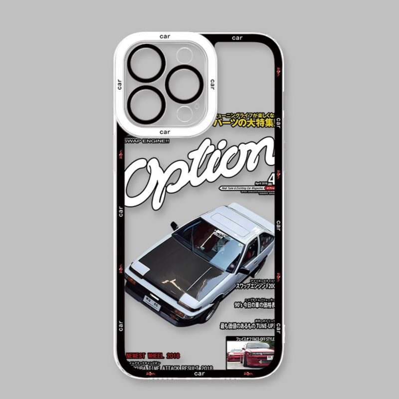 AE86賽車天使眼透明防摔軟殼