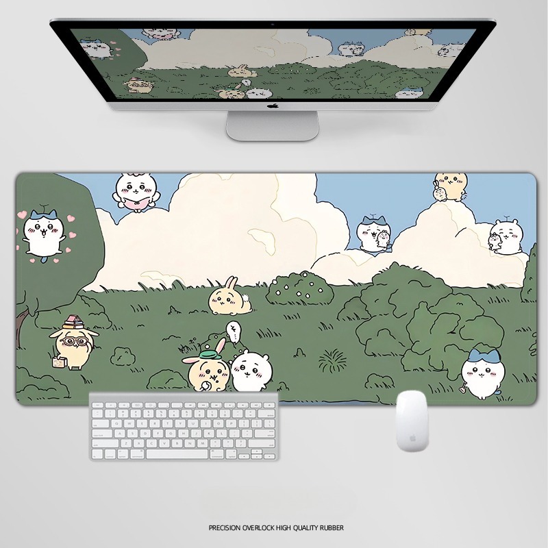 chiikawa電競超大遊戲加厚防滑鼠標墊