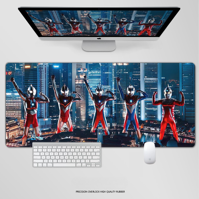 奥特曼電競超大遊戲加厚防滑鼠標墊