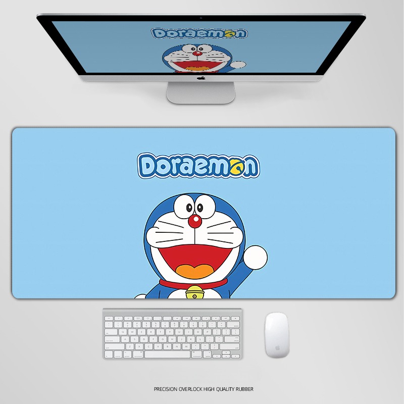 哆啦A夢電競超大遊戲加厚防滑鼠標墊