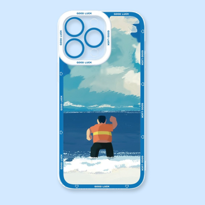 哆啦A夢天使眼透明防摔軟殼