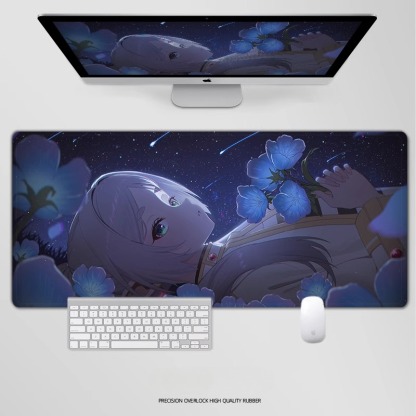 葬送的芙莉蓮鼠標墊辛美爾菲倫伏拉梅鍵盤墊超大電競遊戲桌墊定製