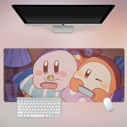 星之卡比電競超大遊戲加厚防滑鼠標墊