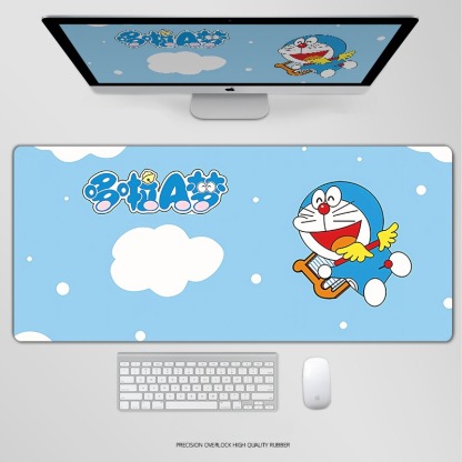 哆啦A夢電競超大遊戲加厚防滑鼠標墊