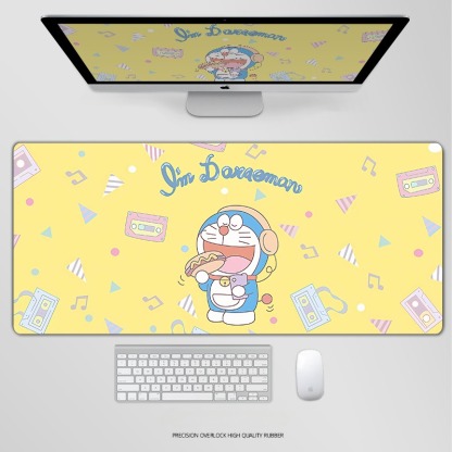 哆啦A夢電競超大遊戲加厚防滑鼠標墊