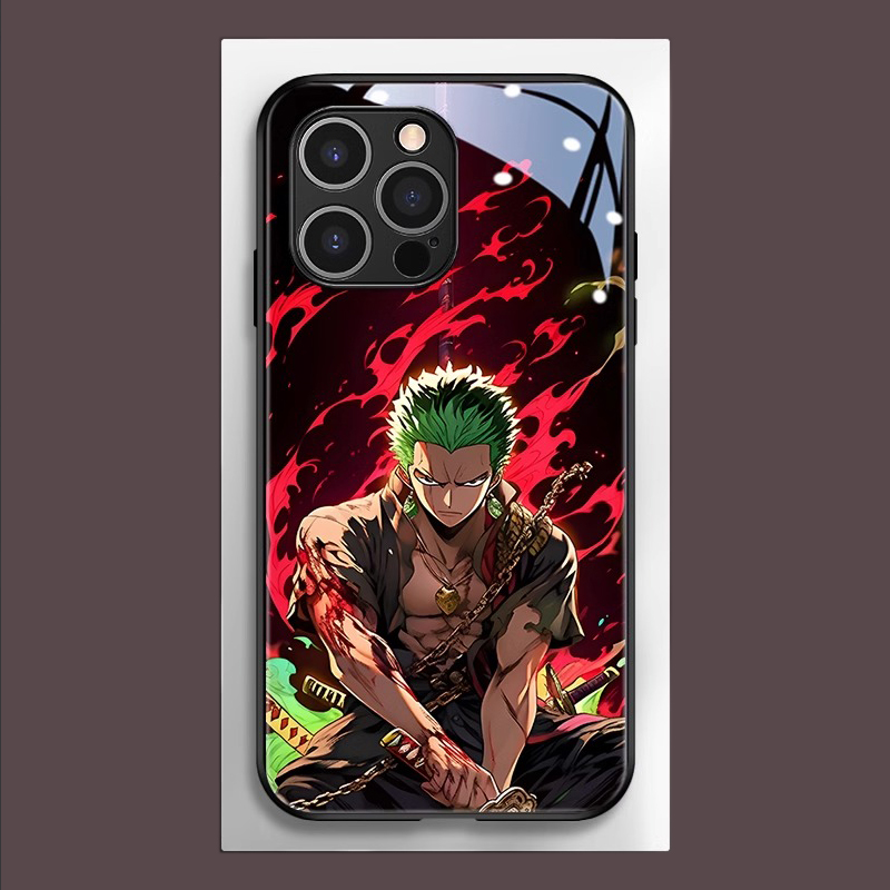 海賊王新款高清全包防摔玻璃殼