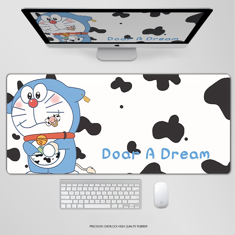 哆啦A夢電競超大遊戲加厚防滑鼠標墊