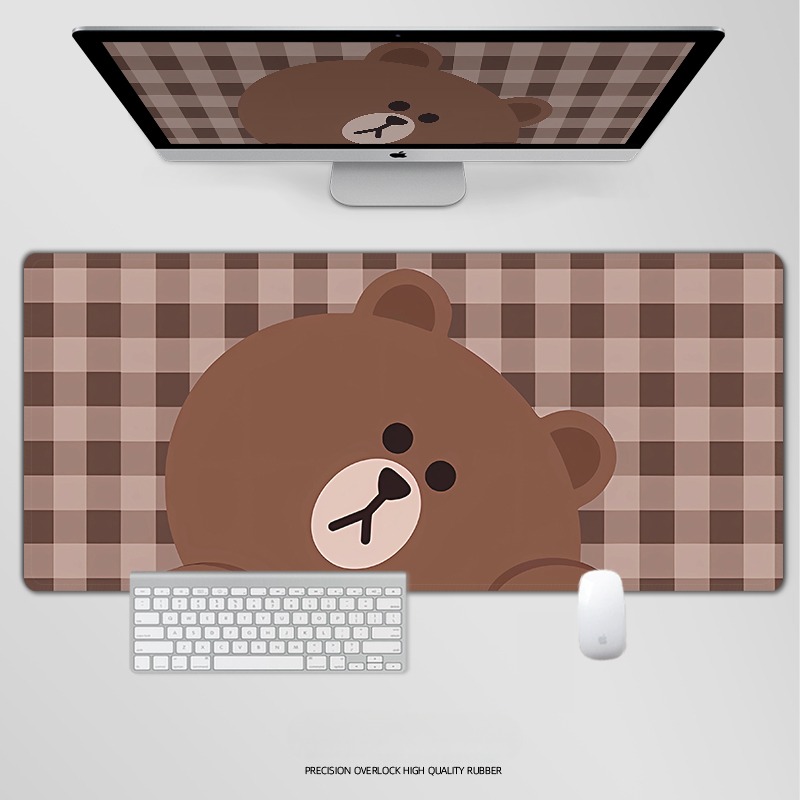布朗熊電競超大遊戲加厚防滑鼠標墊