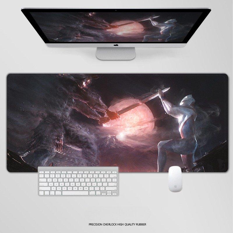 奥特曼電競超大遊戲加厚防滑鼠標墊