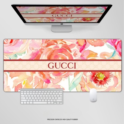 古馳電競超大遊戲加厚防滑鼠標墊