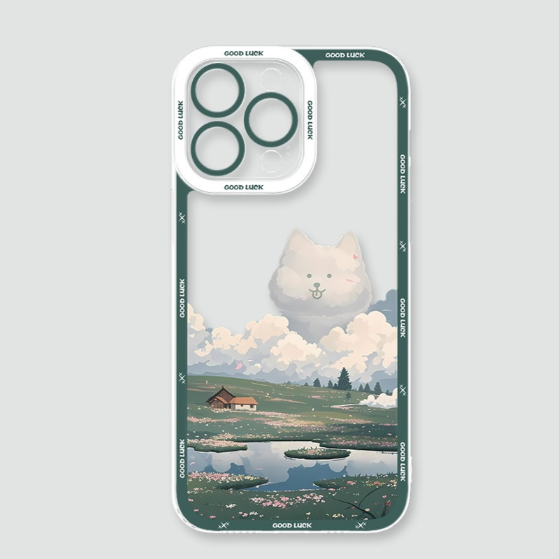 雲朵萌寵天使眼透明防摔軟殼