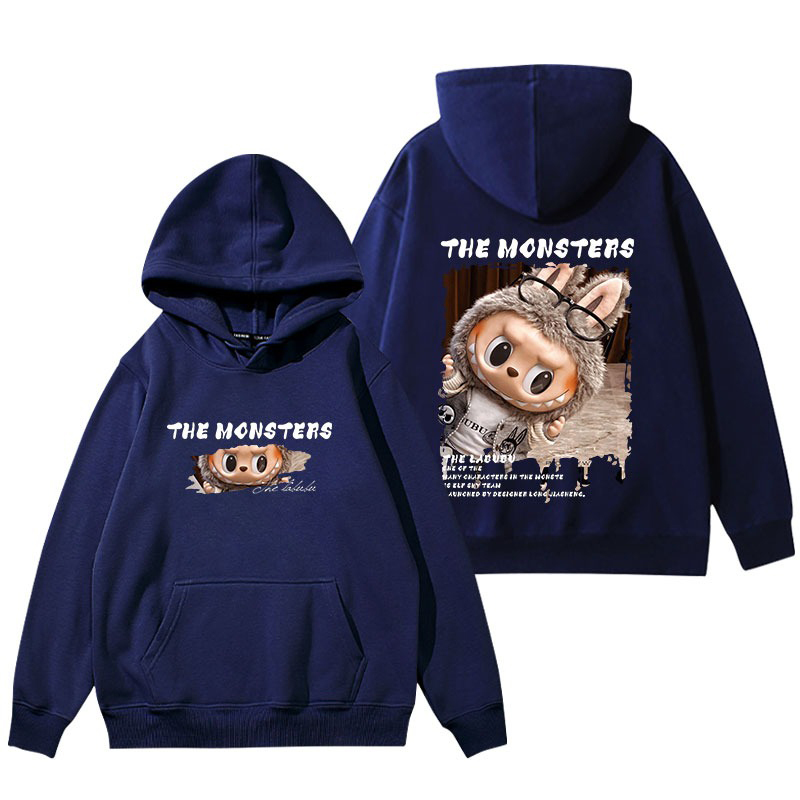 labubu新款 寬鬆百搭 秋冬款 寬鬆連帽T