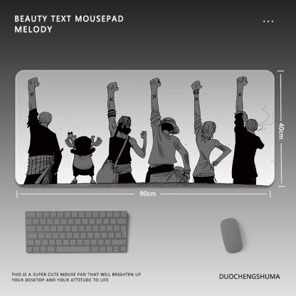 航海王電競超大遊戲加厚防滑鼠標墊