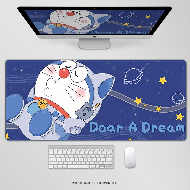 哆啦A夢電競超大遊戲加厚防滑鼠標墊