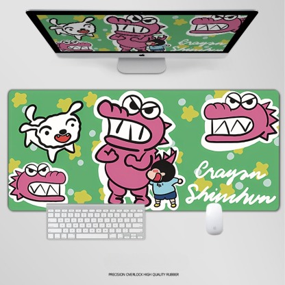 蠟筆小新電競超大遊戲加厚防滑鼠標墊
